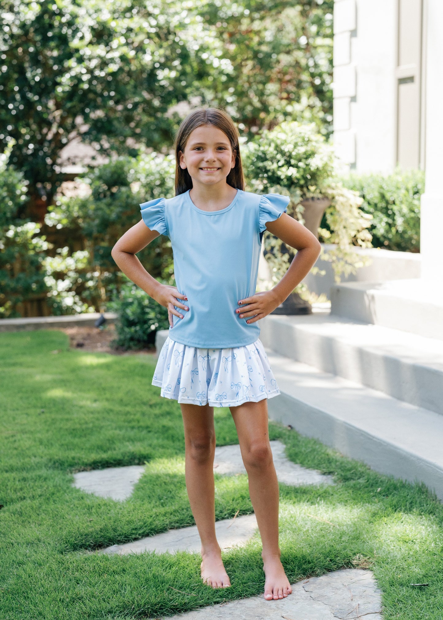 Collins Set in Blue Belle Bows