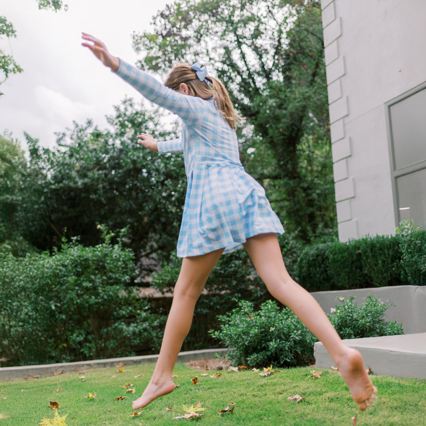 PRE-ORDER Cece Tennis Dress in Blue Gingham