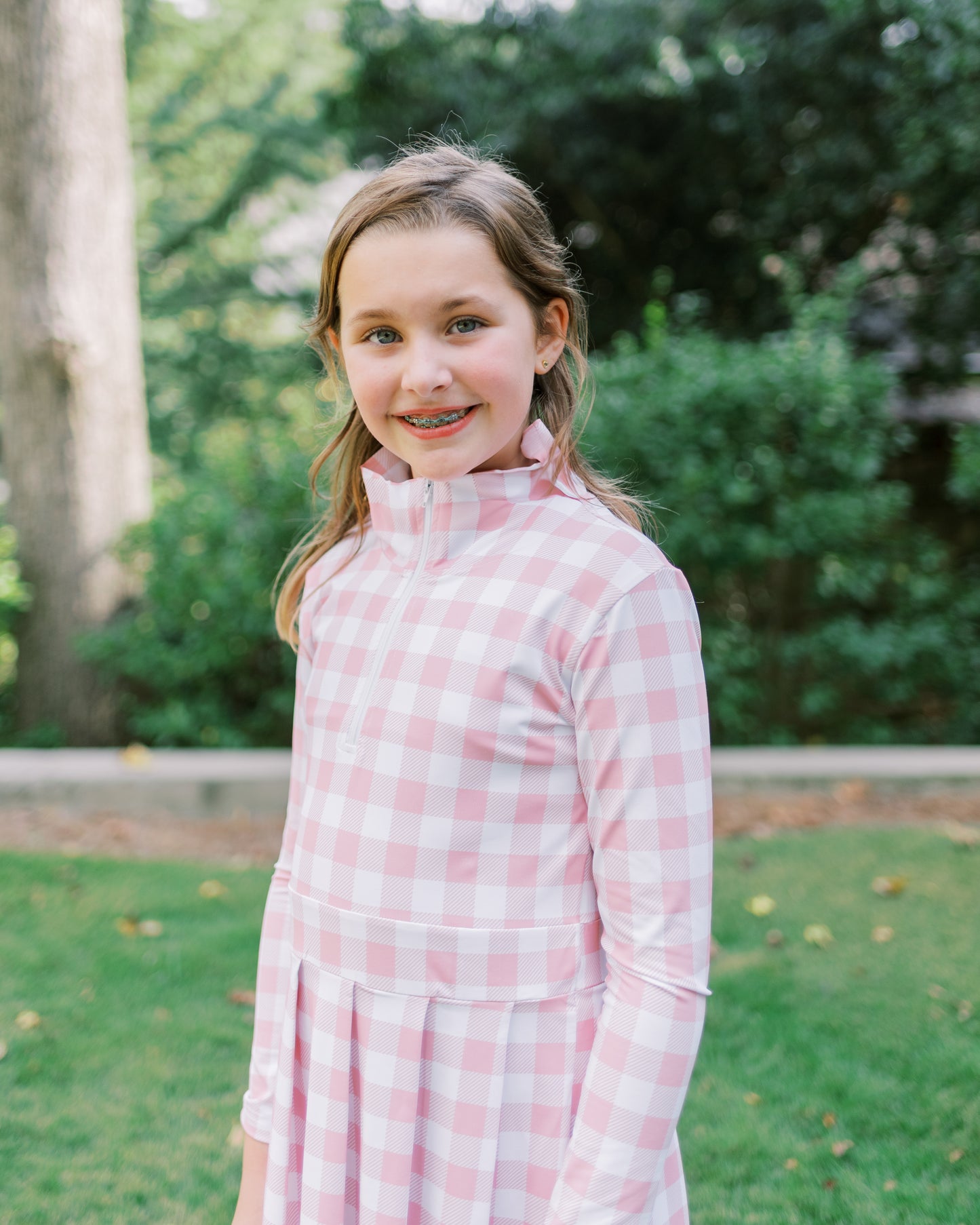 PRE-ORDER Cece Tennis Dress in Pink Gingham