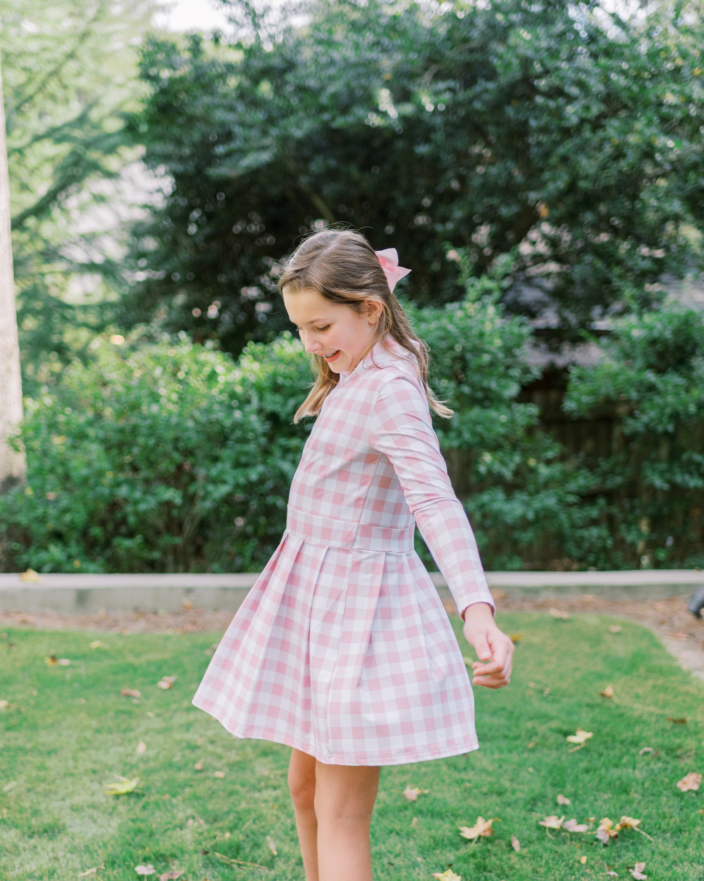 PRE-ORDER Cece Tennis Dress in Pink Gingham