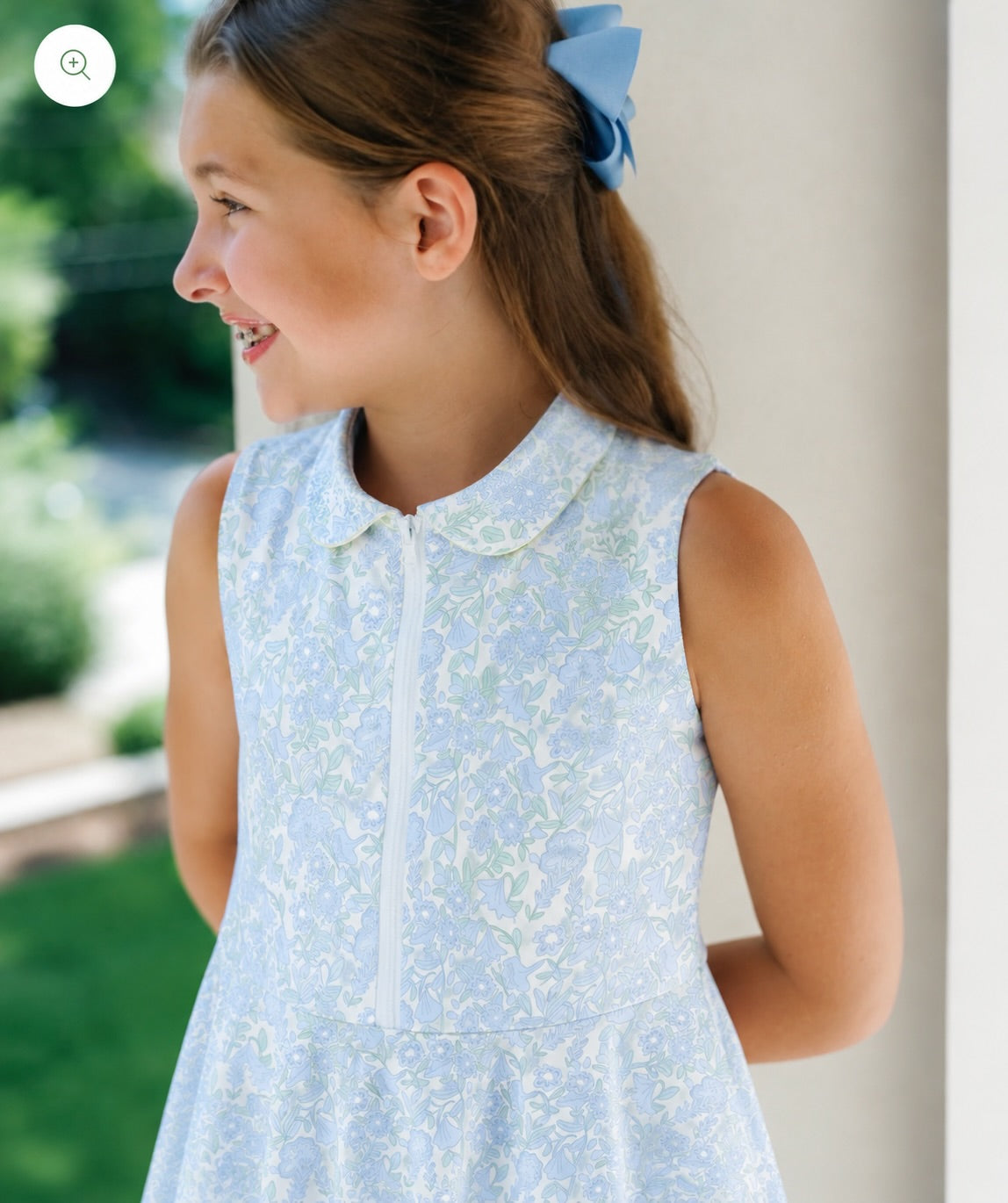 Reese Tennis Dress in Blue Garden Party