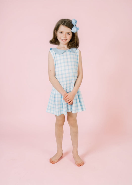 Susannah Dress in Blue Gingham