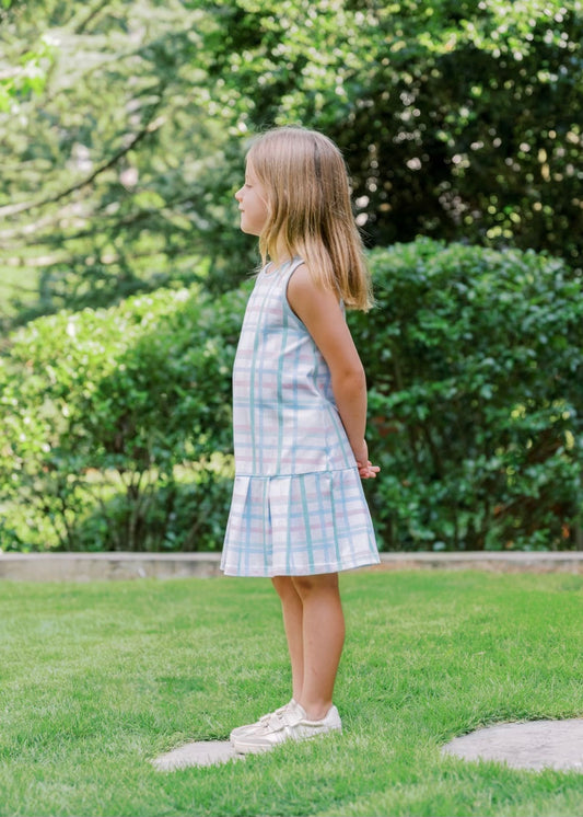 Livvy Tennis Dress in Pastel Plaid