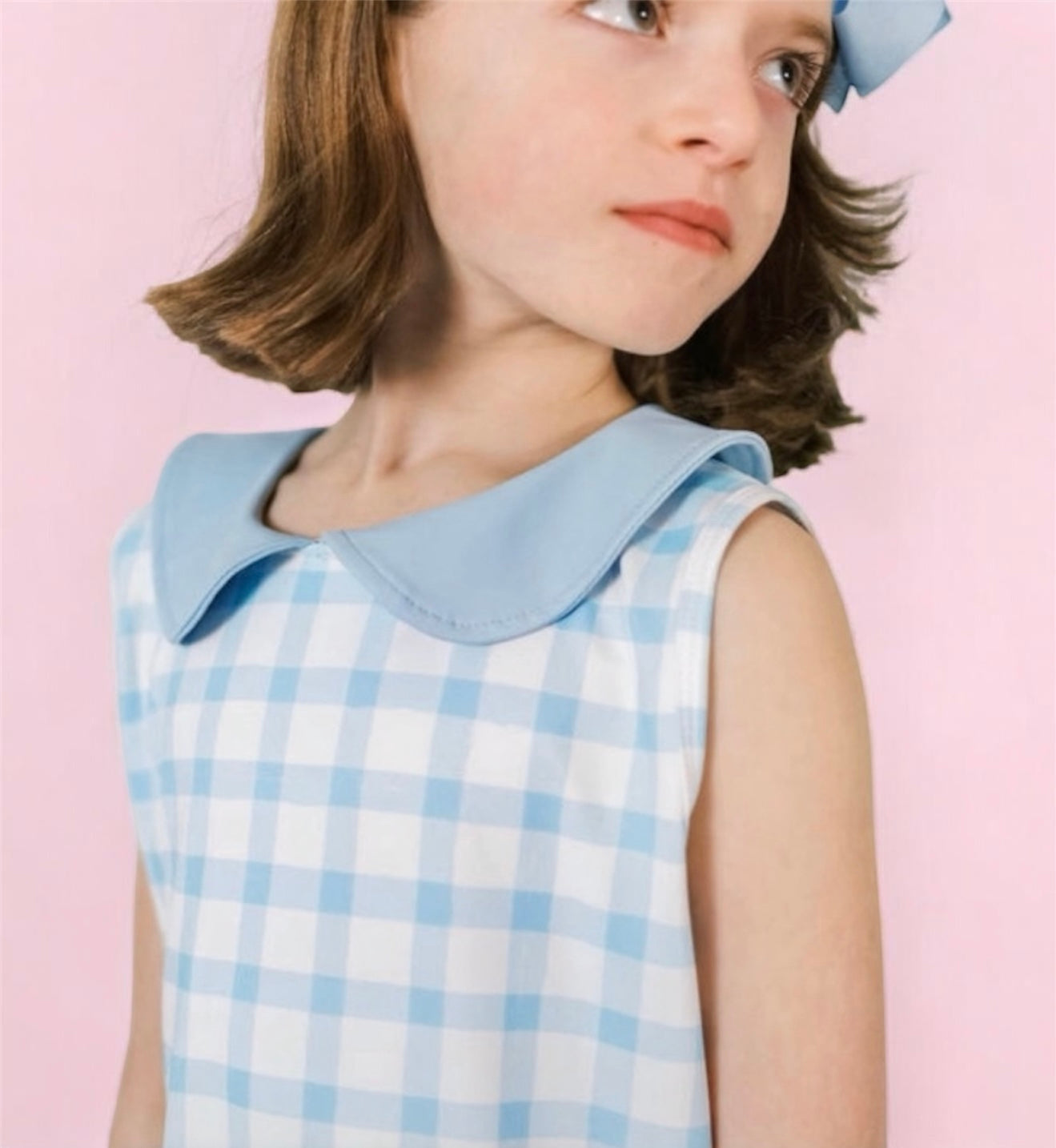 Susannah Dress in Blue Gingham