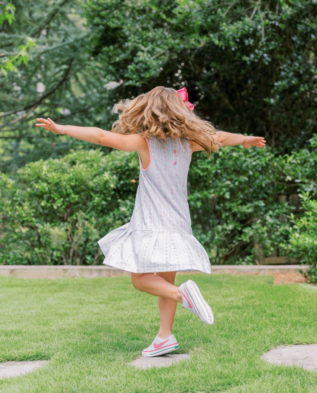 Livvy Tennis Dress in Perfect Pink Hydrangea