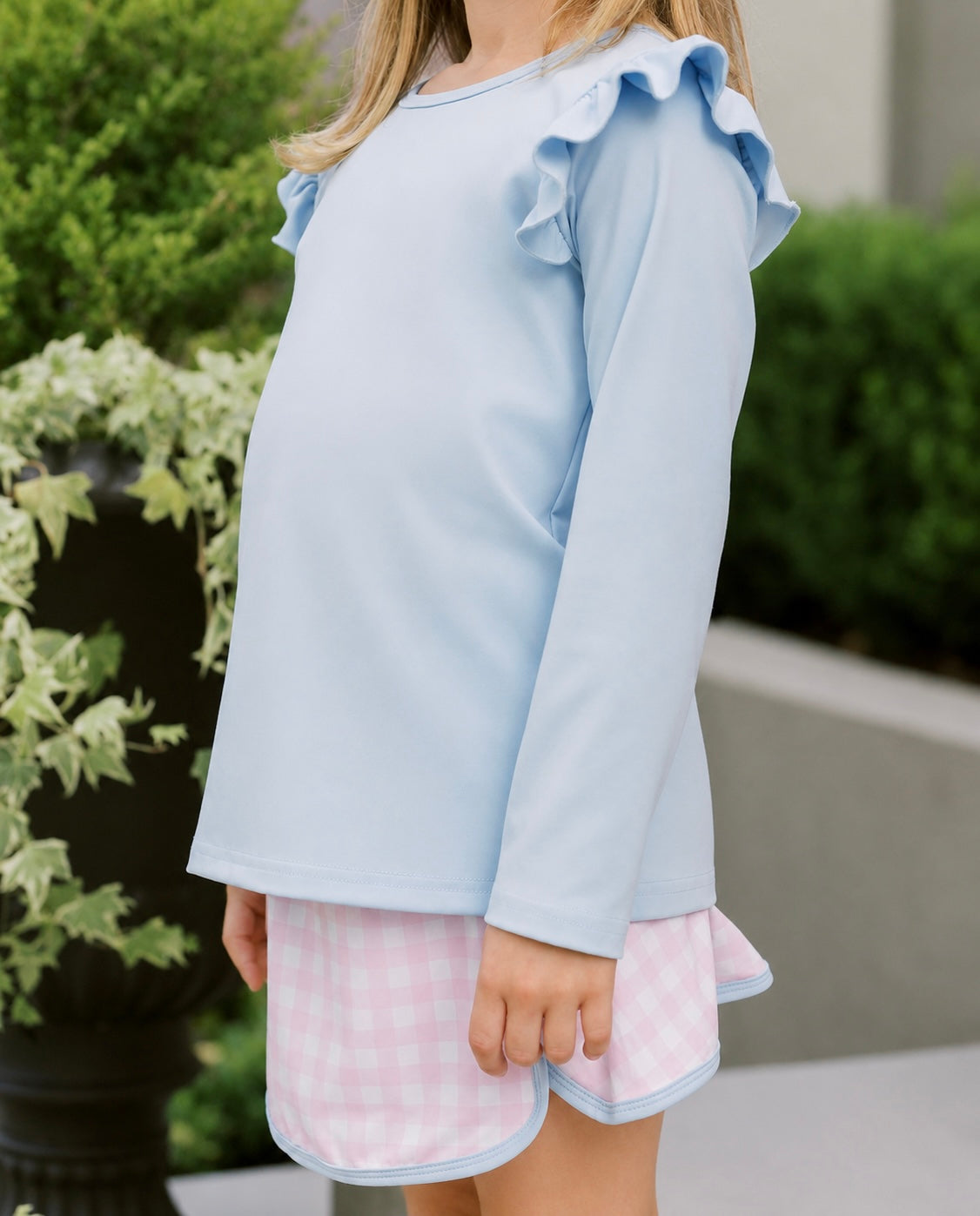 Eliza Set in Pink Gingham