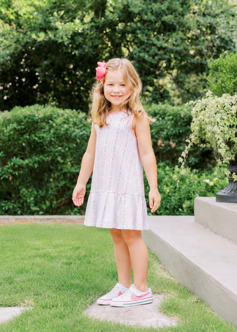 Livvy Tennis Dress in Perfect Pink Hydrangea