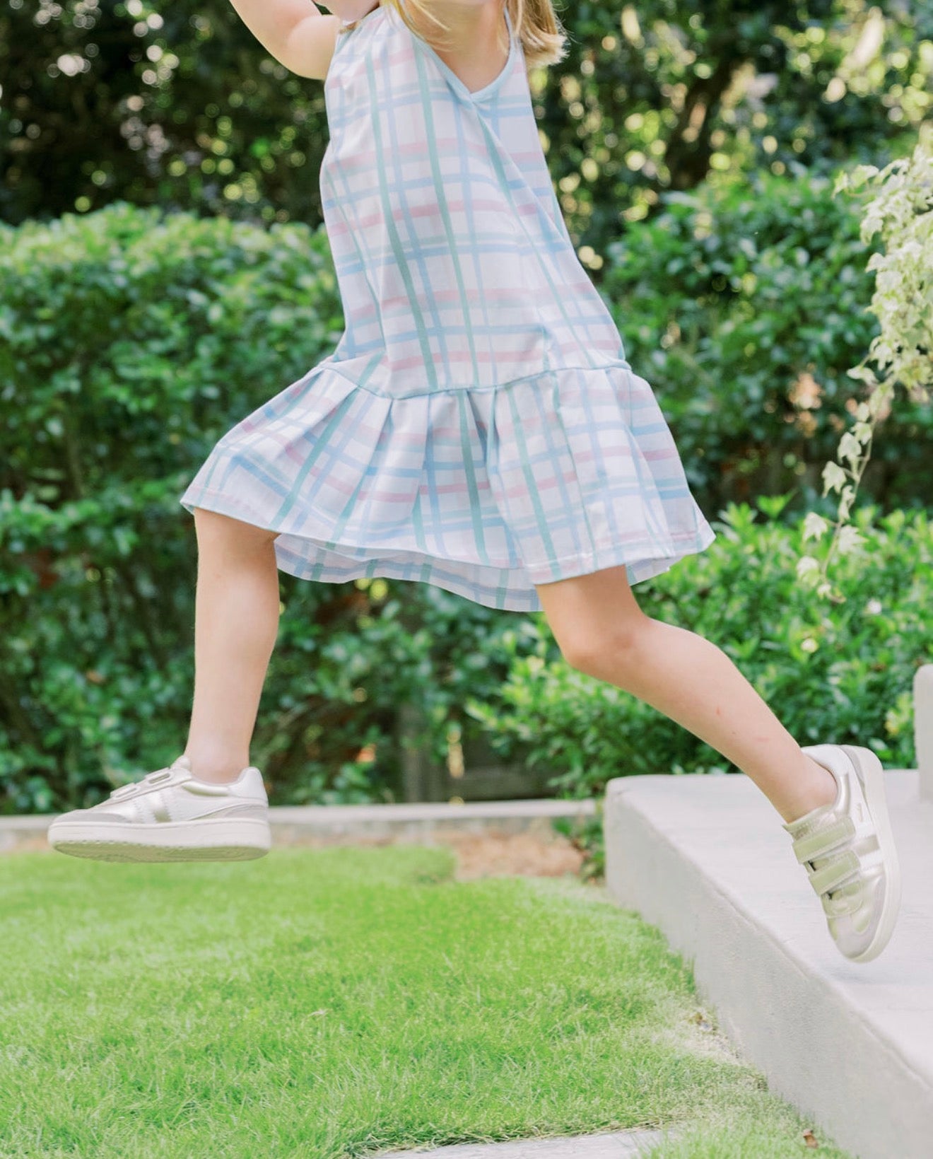 Livvy Tennis Dress in Pastel Plaid