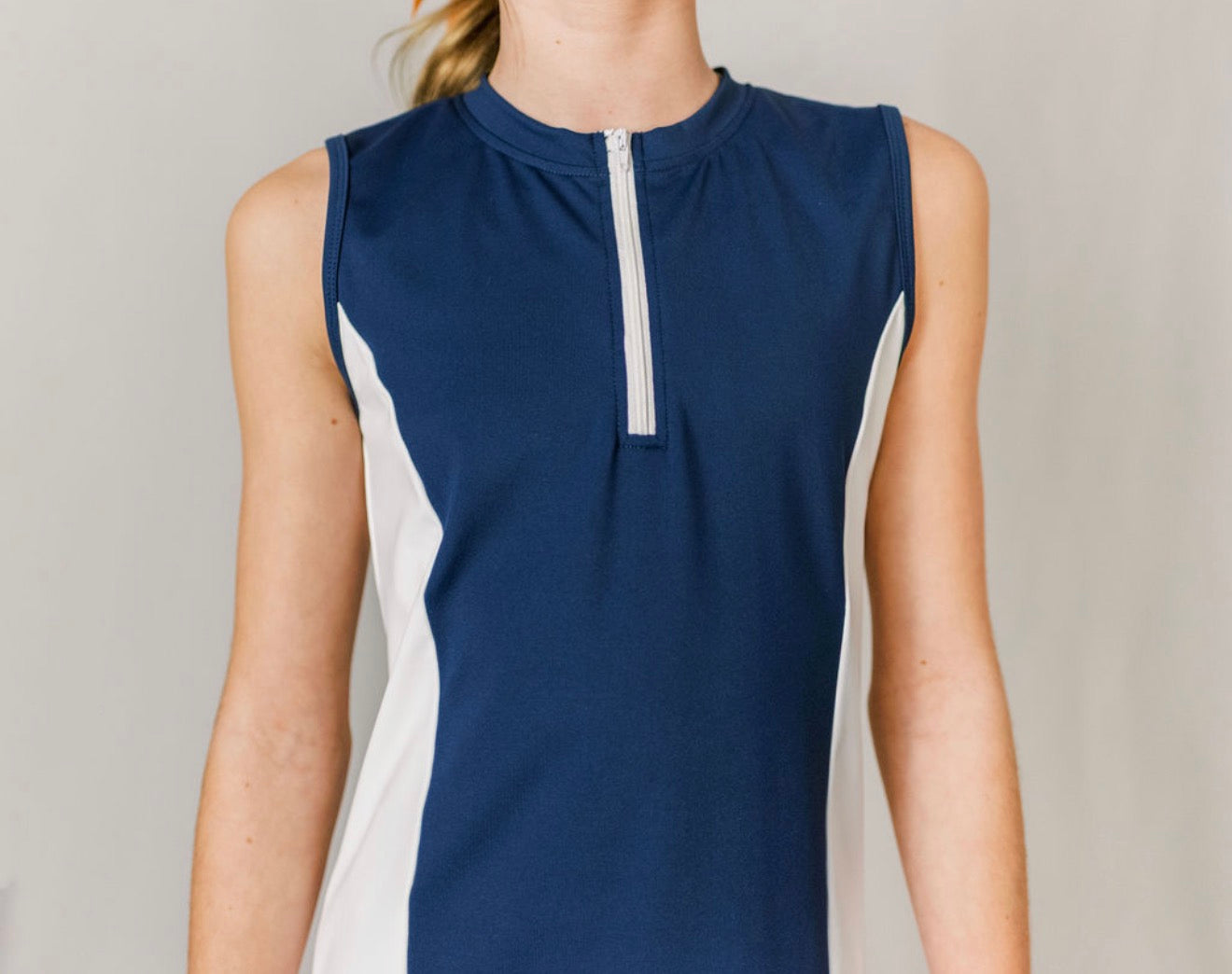 Grace Gameday Dress in Navy