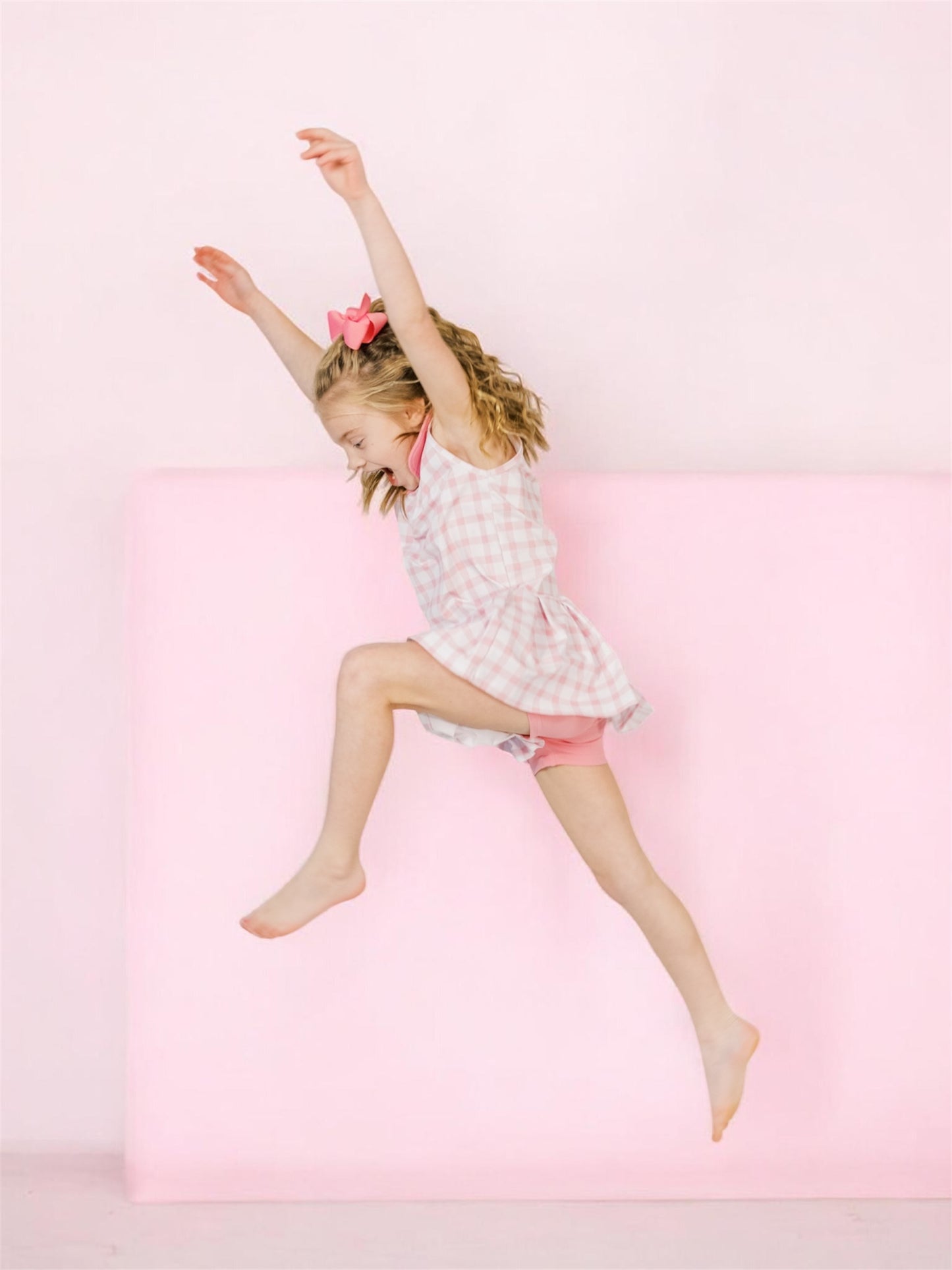 Susannah Dress in Pink Gingham