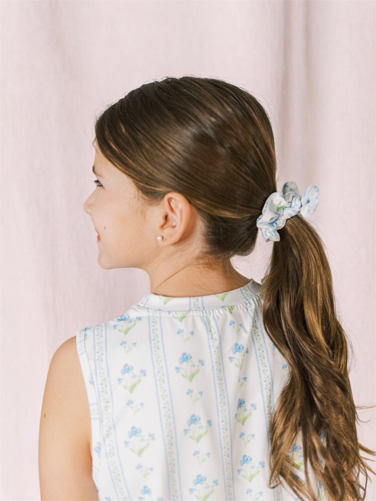 Lollie Set in Blue Trellis
