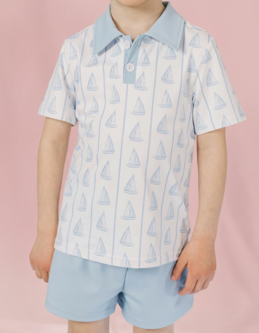 Charlie Set in Blue Boats