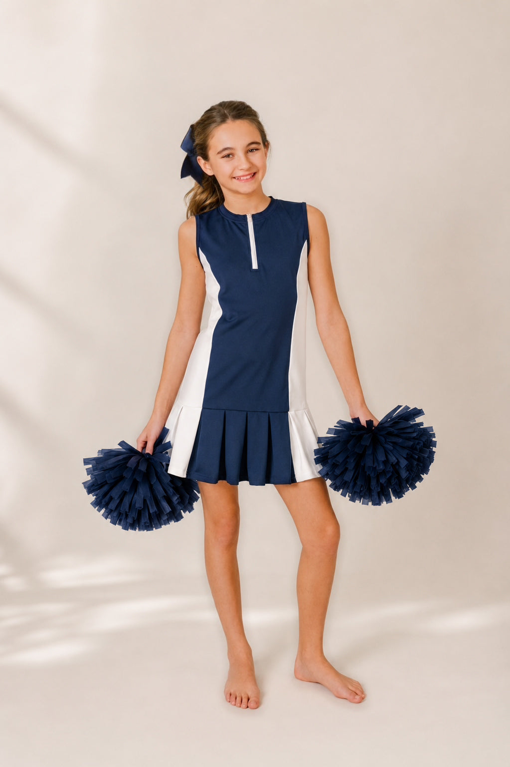 Grace Gameday Dress in Navy