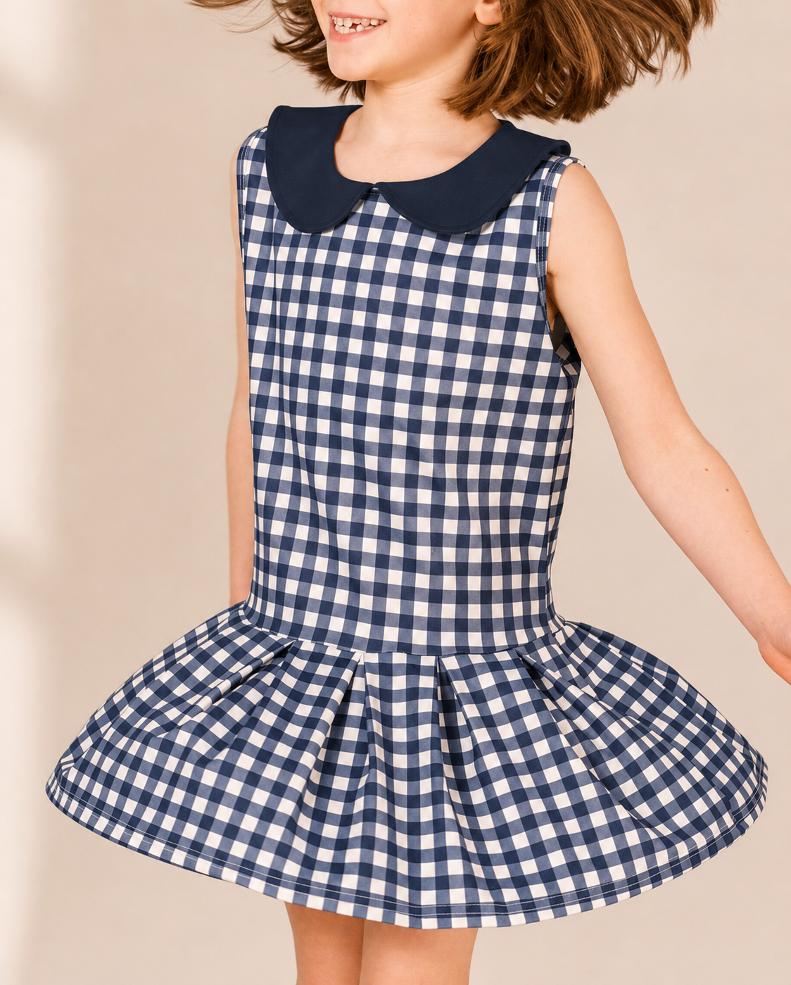 Hannah Gameday Dress in Navy