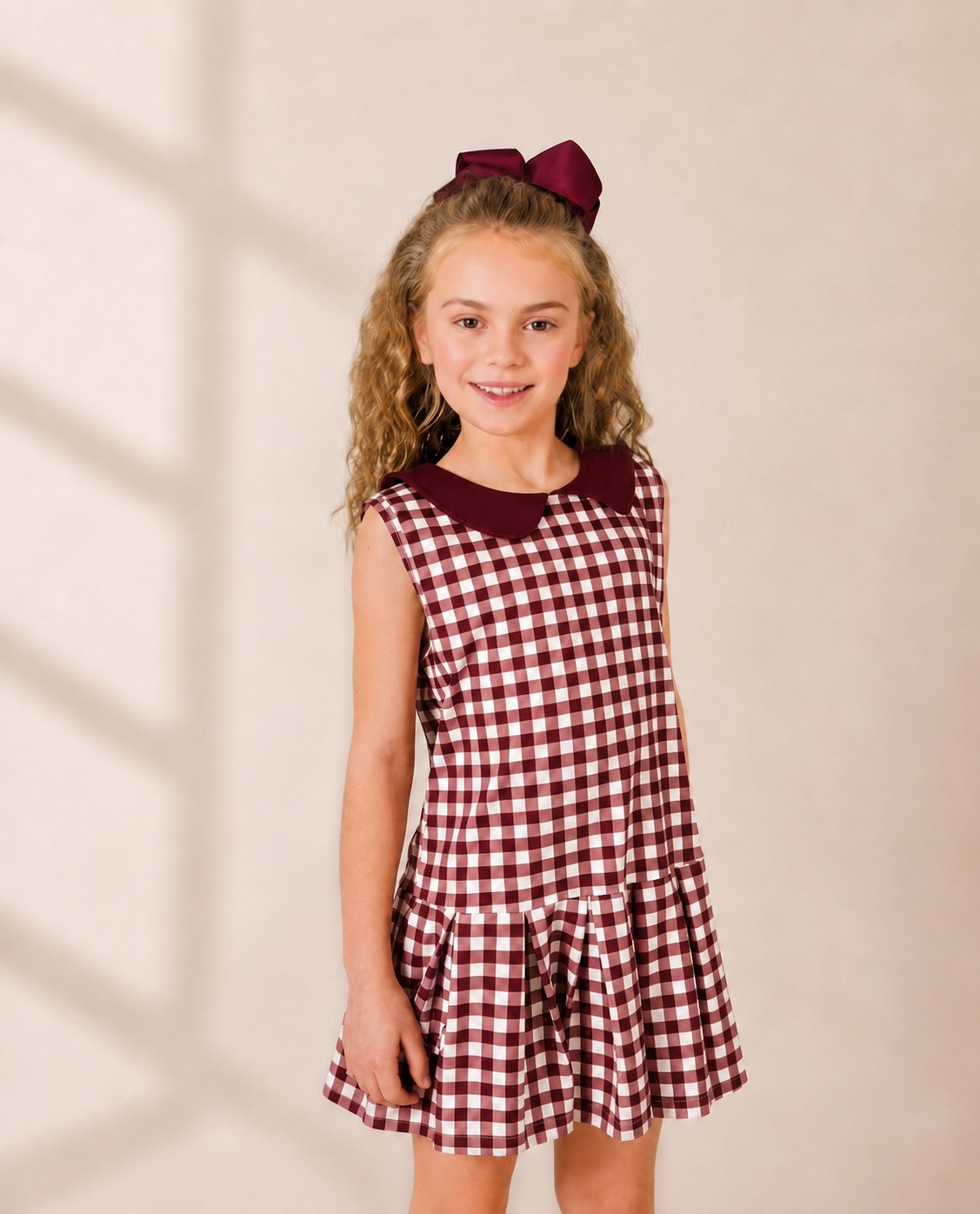 Hannah Gameday Dress in Maroon