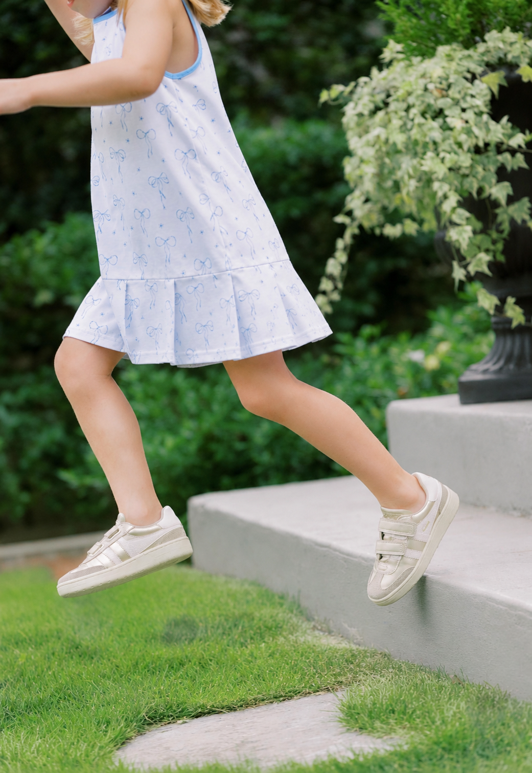 Livvy Tennis Dress in Blue Belle Bows
