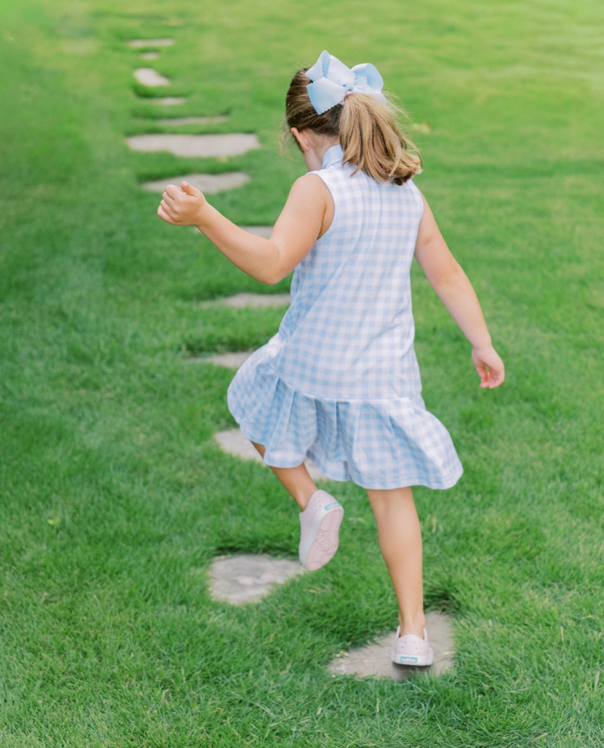 Andie Tennis Dress in Blue Gingham