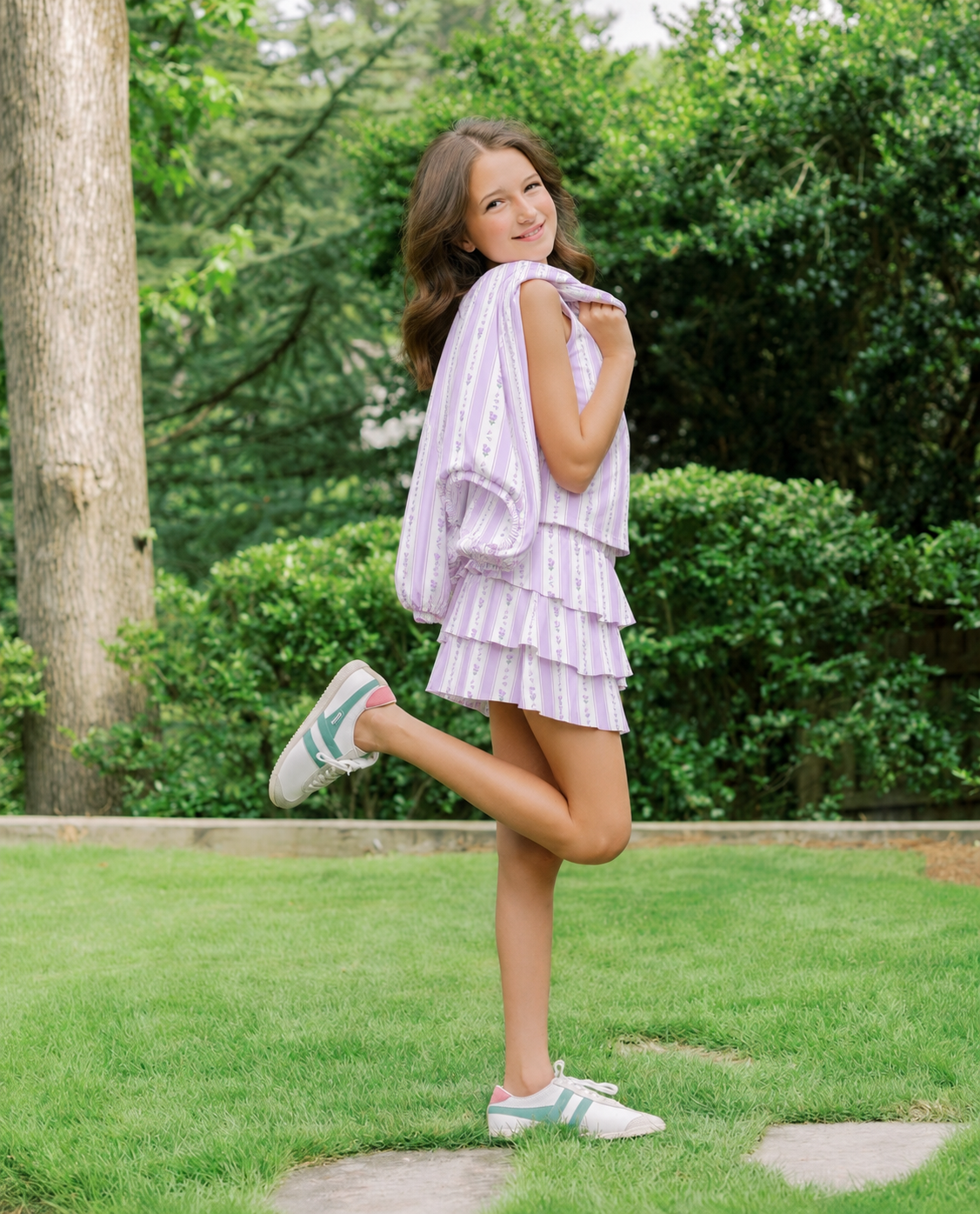 Avery Set in Petite Lavender Rosebud