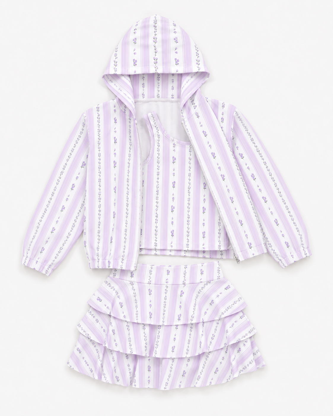 Avery Set in Petite Lavender Rosebud