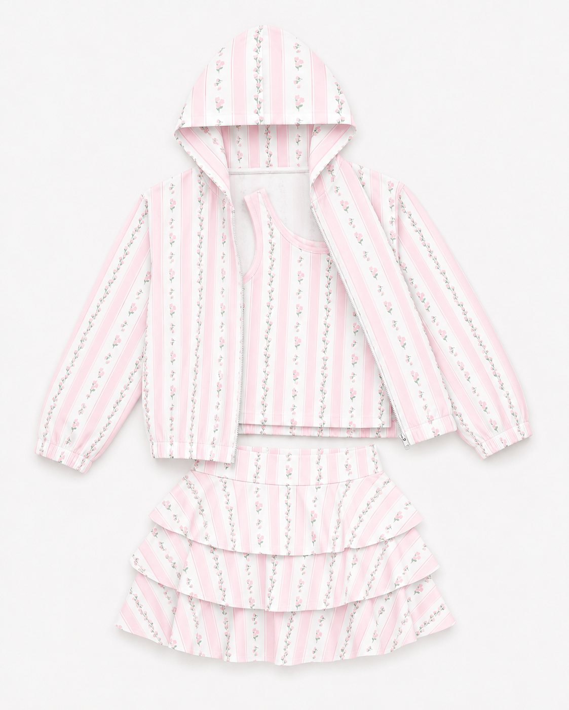 Avery Set in Petite Pink Rosebud