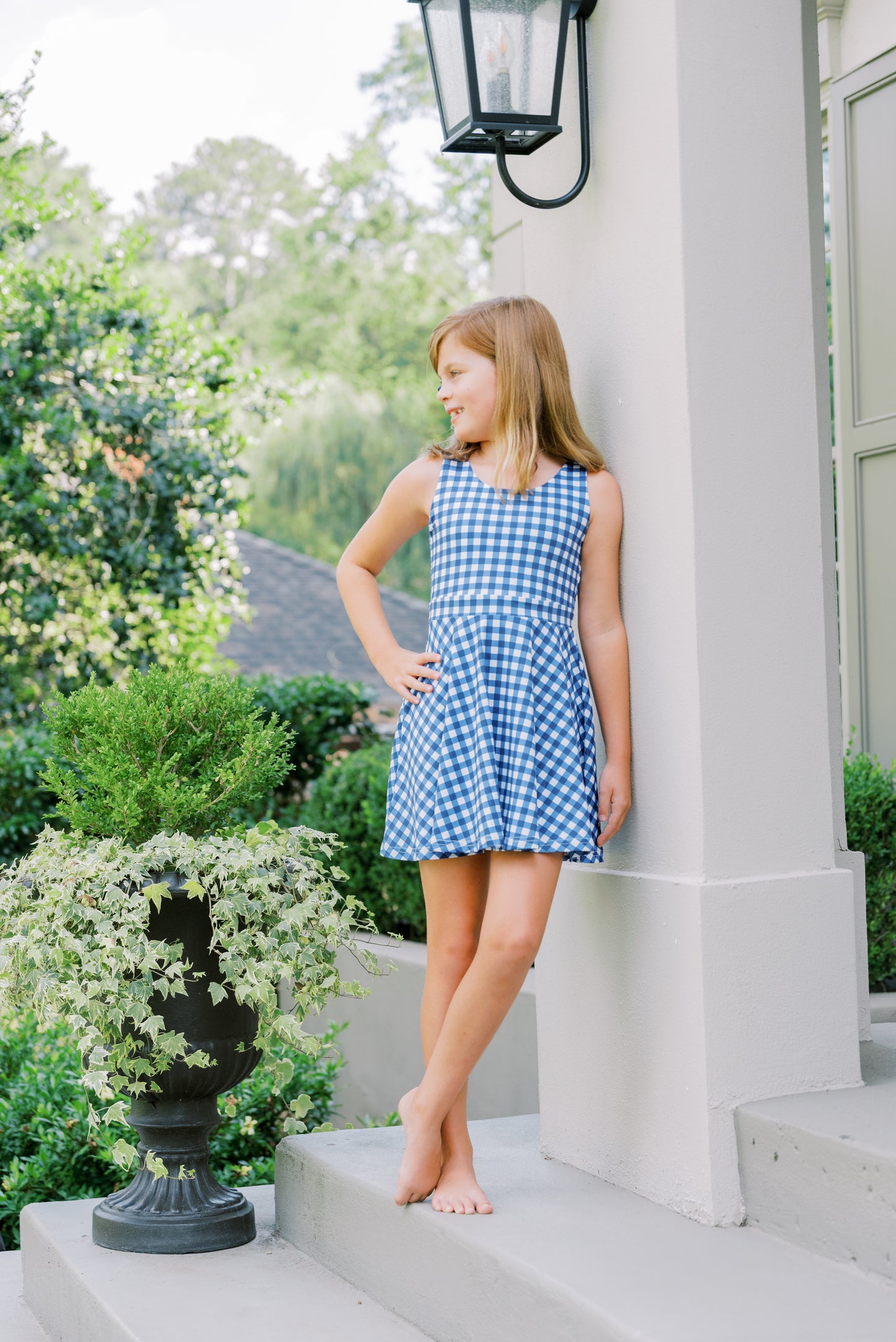 Millie Gameday Dress in Navy