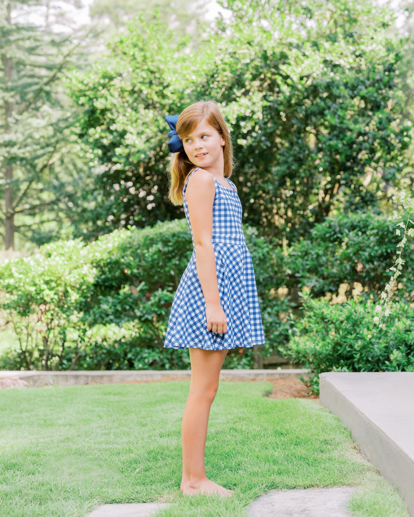 Millie Gameday Dress in Navy