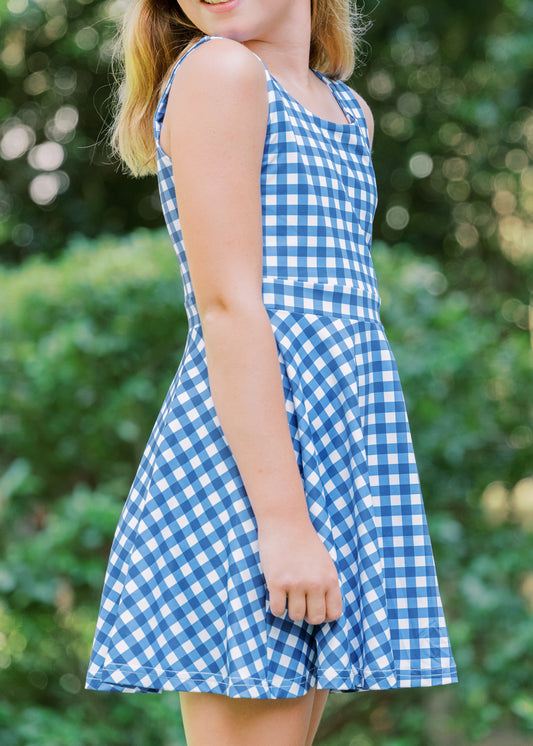 Millie Gameday Dress in Navy