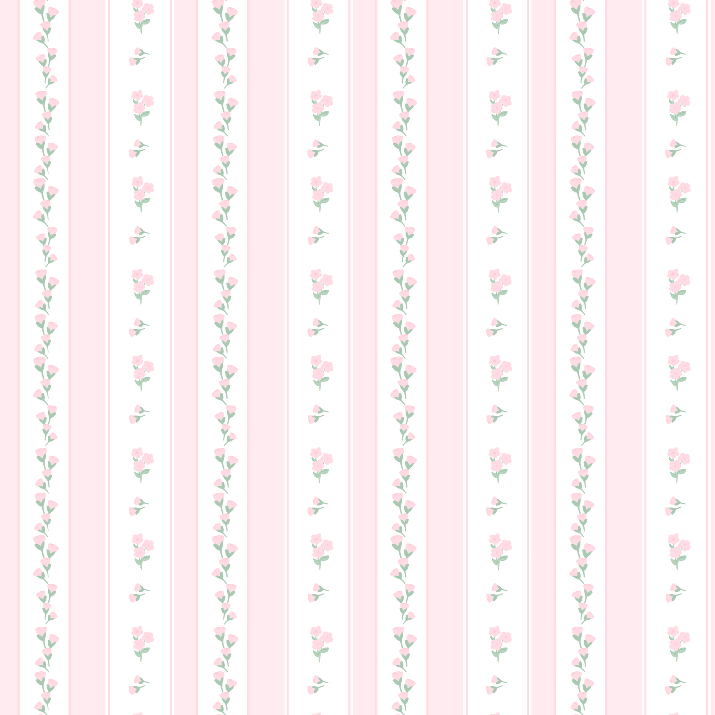 Avery Set in Petite Pink Rosebud