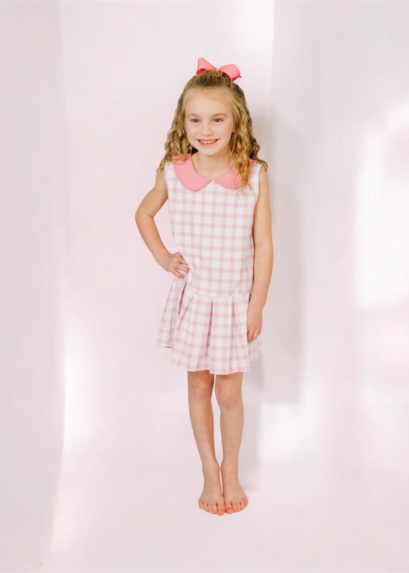 Susannah Dress in Pink Gingham