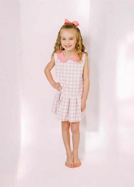 Susannah Dress in Pink Gingham