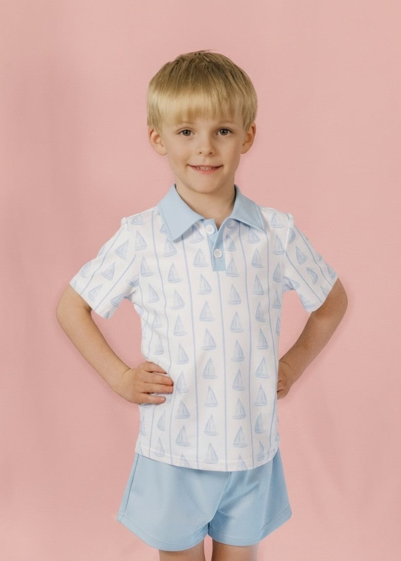 Charlie Set in Blue Boats