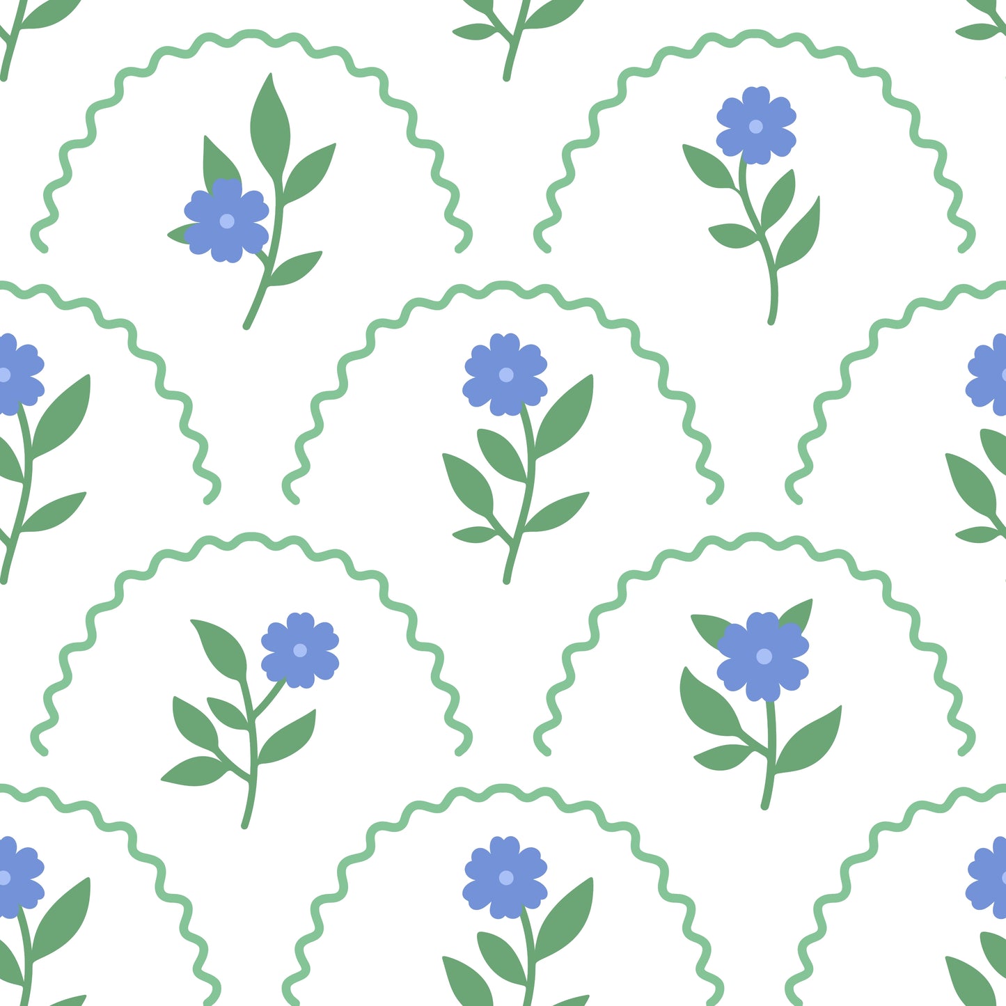 Collins Set in Blue Blooms